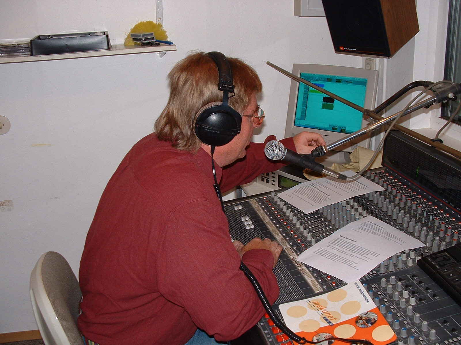 2003 bei Radioaufnahmen im Falken-Studio